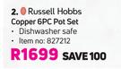Russell Hobbs Copper 6 Piece Pot Set