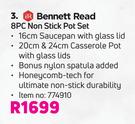 Bennett Read 8 Piece Non Stick Pot Set