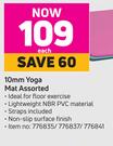 Trojan 10mm Yoga Mat Assorted-Each
