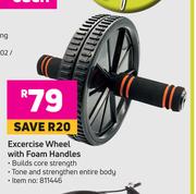 Trojan Exercise Wheel With Foam Handles