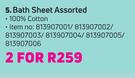 Nortex Bath Sheet Assorted-For 2