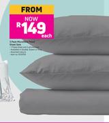 3 Pack Microfibre Fitted Sheet Sets-Each