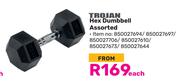 Trojan Hex Dumbbell Assorted 850027694/850027697/850027706/850027610/850027673/850027644
