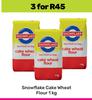 Snowflake Cake Wheat Flour-For 3 x 1Kg