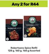 Robertsons Spice Refill-For Any 2 x 128g,160g,168g