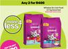 Whiskas Dry Cat Food-For Any 2 x 2.7Kg