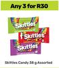 Skittles Candy-For Any 3 x 38g