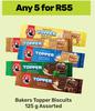 Bakers Topper Biscuits Assorted-For Any 5 x 125g