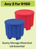 Sunny Storage Stool & Lid Assorted-For Any 2