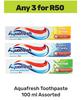 Aquafresh Toothpaste Assorted-For Any 3 x 100ml