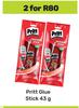 Pritt Glue Stick-For 2 x 43g