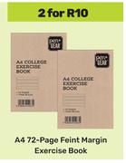 Pen + Gear A4 72  Feint Margin Exercise Book-For 2