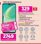 Huawei Y60 4G Smartphone-On 1GB Red Top Up Core More Data