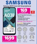 Samsung Galaxy A03 Core 4G Smartphone-On 1GB Red Core More Data