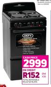 Defy 4 Solid Plate Stove Compact (Black) DSS514