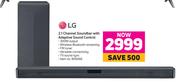 LG 2.1 Channel Soundbar With Adaptive Sound Control
