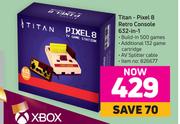 Titan Pixel 8 Retro Console 632-In 1