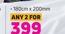 Always Home Mink Flannel Blankets Assorted Colours-180cm x 200mm
