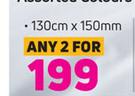 Always Home Mink Flannel Blankets Assorted Colours-130cm x 150mm