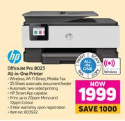 HP Office Jet Pro 8023 All In One Printer