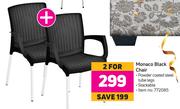 Monaco Black Chair-For 2