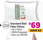 Always Home Standard Ball Fibre Pillow-45 x 70cm