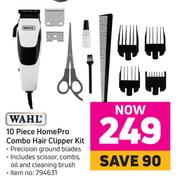 Wahl 10 Piece Home Pro Combo Hair Clipper Kit