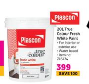 Plascon 20L True Colour Fresh White Paint