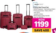 Mainstays 5 Piece Red Travel Set