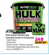 Nutritech Hulk Gainer Bucket 4Kg Caramel Cream Or Chocolate