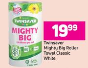 Twinsaver Mighty Big Roller Towel Classic White