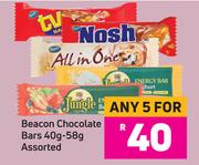Beacon Chocolate Bars Assorted-For Any 5 x 40g-58g