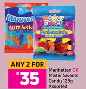 Manhattan Or Mister Sweets Candy Assorted-For Any 2 x 125g