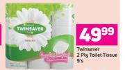 Twinsaver 2 Ply Toilet Tissue-9's