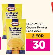 Moir's Vanilla Custard Powder Refill-For 2 x 250g