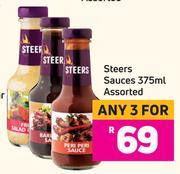 Steers Sauces Assorted-For Any 3 x 375ml