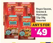 Royco Sauces, Gravies & Marinades Assorted-For Any 5 x 32g-39g