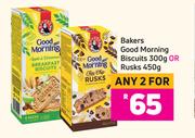 Bakers Good Morning Biscuits 300g Or Rusks 450g-For Any 2