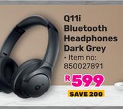 Q11i Bluetooth Headphones Dark Grey