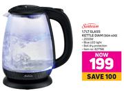 Sunbeam 1.7Ltr Glass Kettle DIAM SGK-400