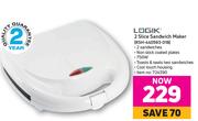 Logik 2 Slice Sandwich Maker RSH-440593-018