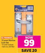 Fragram 5 Lever Mortice Lock Set