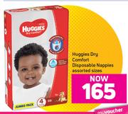 Huggies Dry Comfort Disposable Nappies Assorted Sizes