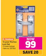 Fragram 5 Lever Mortice Lock Set
