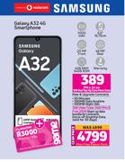 Samsung Galaxy A32 4G Smartphone-On 1GB Red Top Up Core More Data 