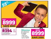 Hisense 55" UHD Smart TV 55A6G