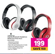 Volkano Impulse Bluetooth Headphone White (VB-VH102)/Black (VB-VH100)-Each