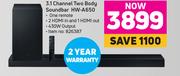 Samsung 3.1 Channel Two Body Soundbar HW-A650