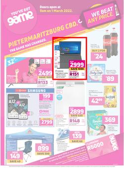 Game Pietermaritzburg CBD : The Game Has Changed (01 March - 08 March 2022), page 1
