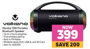 Volkano Mamba 12W Portable Bluetooth Speaker